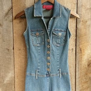 Hot Kiss Denim Jumpsuit XS
